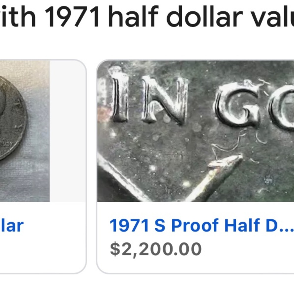 Very Rare 1971 JFK Half Dollar Error Piece Coin Error Coin Collector P. - Picture 7 of 12
